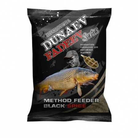 Прикормка Dunaev-Fadeev 1кг.Method Feeder Black Spice