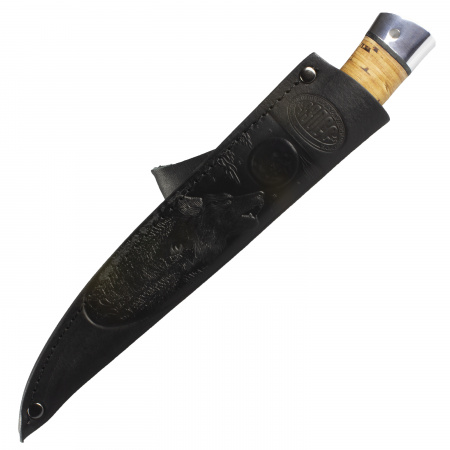 Нож Златоуст Н27 ст. ЭИ-107, дюраль, береста