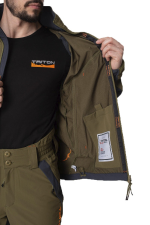 Костюм "REPTIL" (SoftShell APEX, Хаки/серый)