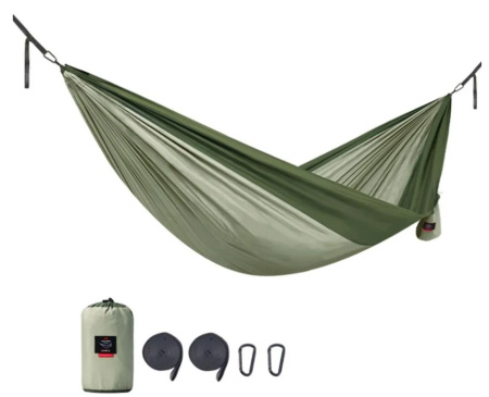 Гамак Naturehike NH21DC011 340T одноместный ультралёгкий зеленый