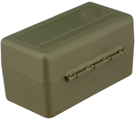Кейс ShotTime BX-908 для 50 патронов 7.62x54R, полипропилен, р-р 155x82х82 мм, зелёный, 190г