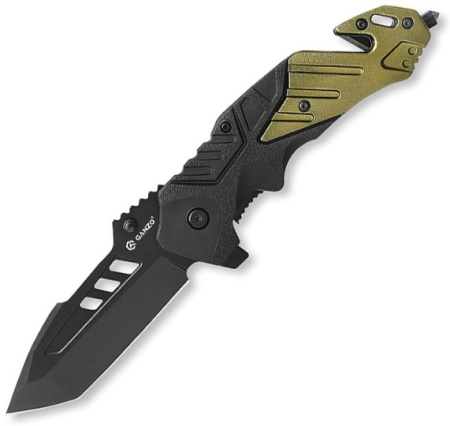Нож складной туристический Ganzo G629-GR черно-оливковый