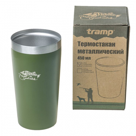 Tramp термостакан металлический TRC-102 ( оливковый, 450мл)