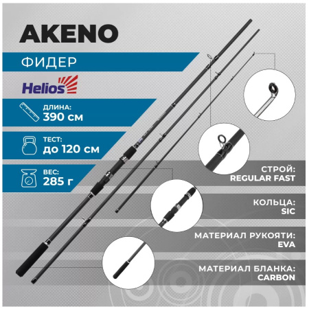 Удилище Helios Akeno 3.9m, 120g