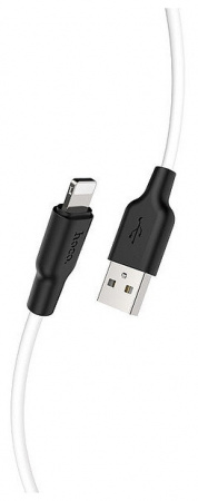 USB кабель Hoco X21 Plus Silicone charging cable for Lightning (Black Yellow)