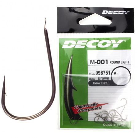 Крючок Decoy M-001 Round light 10 (15шт/уп)