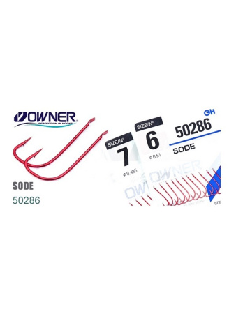 Крючок OWNER Sode red №14 13шт