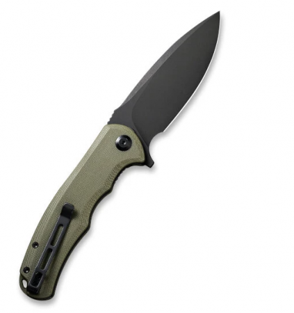 Складной нож CIVIVI Praxis 9Cr18MoV Steel Black Stonewashed Handle G10 OD Green