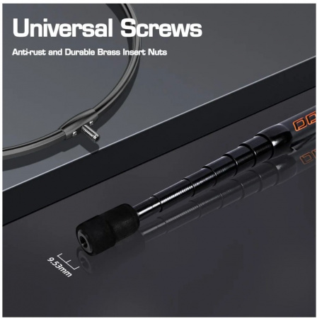 Ручка для подсака /MIFINE/ MURROW телескопическая,карбон  2,5м