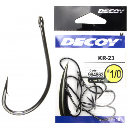 Крючок Decoy KR-23 Black Nickeled 03 (12шт/уп)