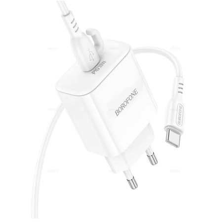СЗУ Borofone BA81A, 1Type-C, 3A, PD, 20Вт (white)