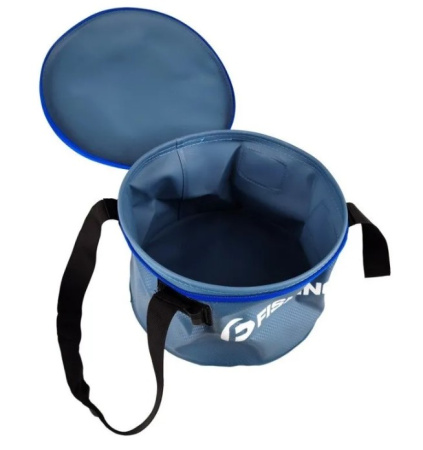 Ведро для прикормки с крышкой F-FISHING EVA 30х18см