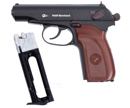 Пистолет пневм. BORNER PM49 (Blowback), кал. 4,5 мм