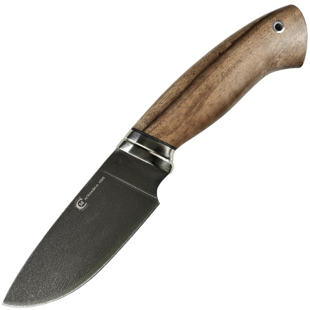 Нож Разделочный, кован.ст., ХВ-5, лит. мельх., орех(кап)