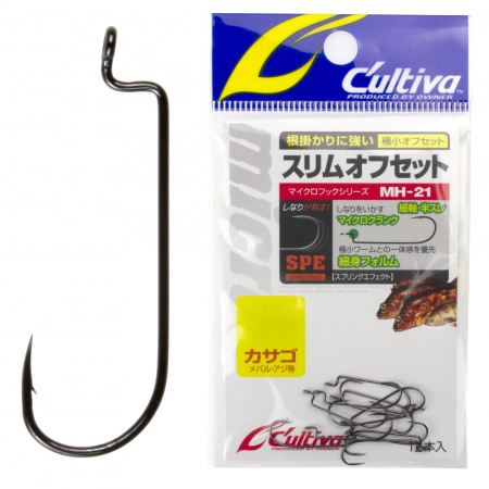 Крючки Cultiva MH-21 Slim Offset #8 16pcs