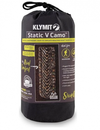 Надувной коврик KLYMIT Static V  Realtree™ Edge камуфляж