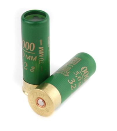 Патрон 12/70 №0 32г б/к Русский Охотник Aзот