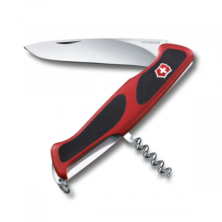 Нож перочинный VICTORINOX Ranger Grip 5 функций красно-черный (0.9523.C)