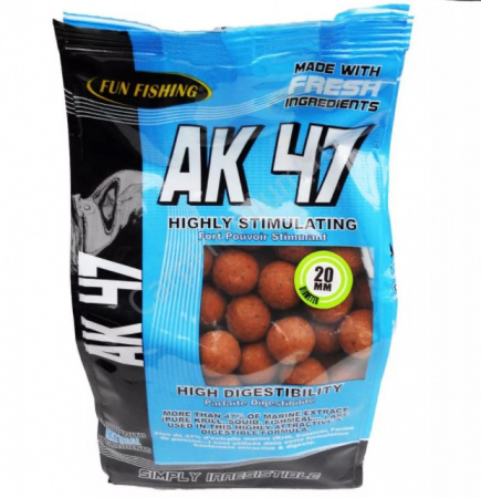 Бойлы тонущии Boilies AK47 Atlantic Krill - 20mm - 1kg