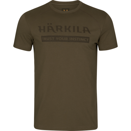 Футболка HARKILA Härkila  logo S/S t-shirt willow green