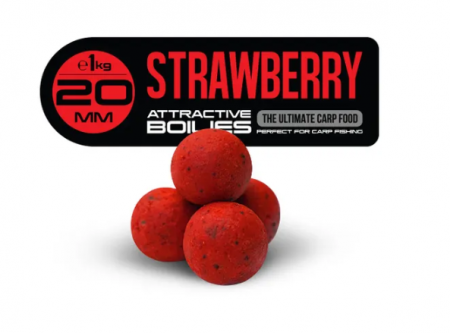 Бойлы FFEM Super Jam Boilies Strawberry 20mm