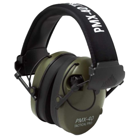 Наушники активные стрелковые PMX Tactical Pro PMX-40G 27-85 ДБ Хаки