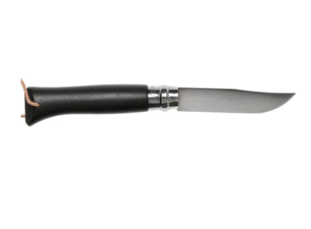 Нож Opinel №8 Trekking, нержавеющая сталь, черный