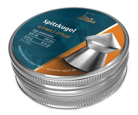 Пуля пневм. "H&N Spitz Kugel (Dias Spitz"), 4,5 мм., 0,56 гр. (500 шт.)