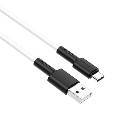 USB кабель Borofone BX31 Type-C силиконовый 1м (white)