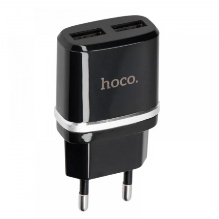 СЗУ Hoco C12 Smart 2.4A 2USB (EU) (black)
