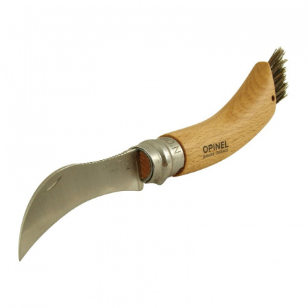 Нож грибника Opinel №8, нержавеющая сталь, рукоять бук