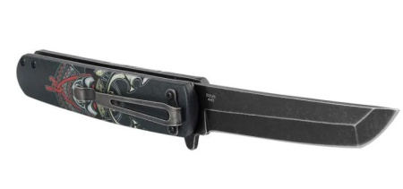 Нож складной туристический Ganzo G626-BS черный самурай