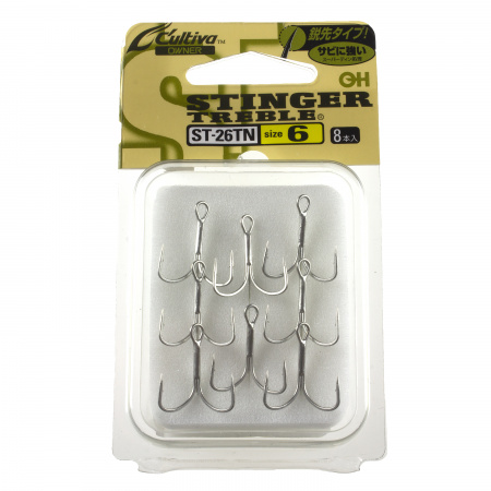 Тройники Cultiva ST-26TN Stinger Triple Hook #6 8pcs