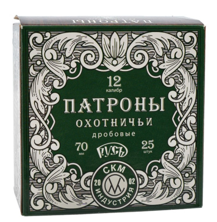 Патрон СКМ 12/70, 36гр. №5 б/к "Русь"