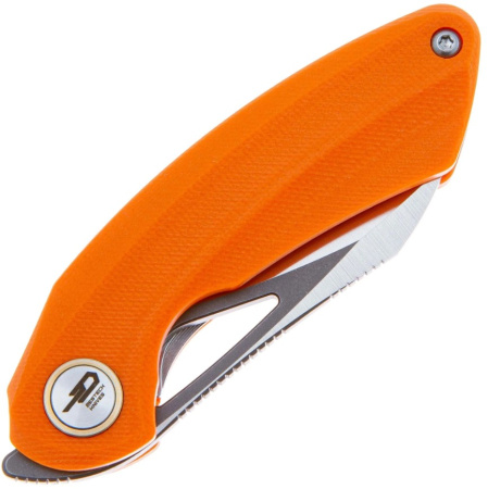 Нож Bestech Bihai 14C28N, рукоять G10 (оранжевая)