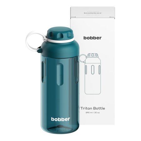 Бутылка питьевая Bobber Tritan Bottle 890ml Deep Teal (темно-бирюзовый)