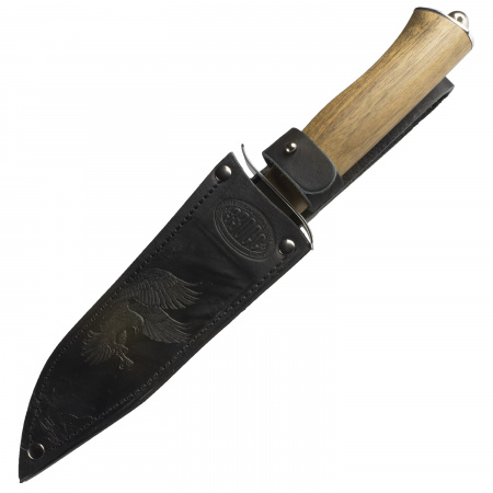 Нож Златоуст НТ19 ст. ЭИ-107 никель, орех