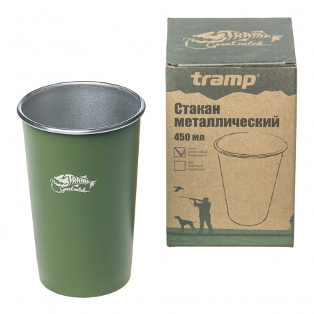Tramp стакан металлический TRC-099 (оливковый, 450мл)