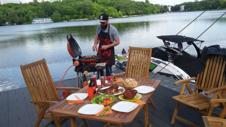 Газовый гриль O-GRILL500MT black-red