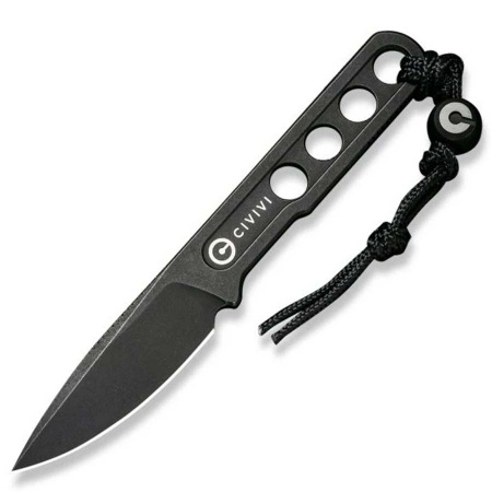 Нож CIVIVI Fixed Blade Circulus 10Cr15CoMoV Steel Black Stonewashed Handle Ostap Hel Design