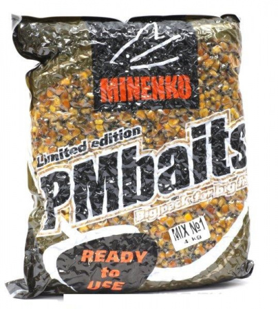 Прикормка Minenko PMbaits  BIG PACK  READY TO USE MIX №1 CHILI (кукуруза,  конопля)