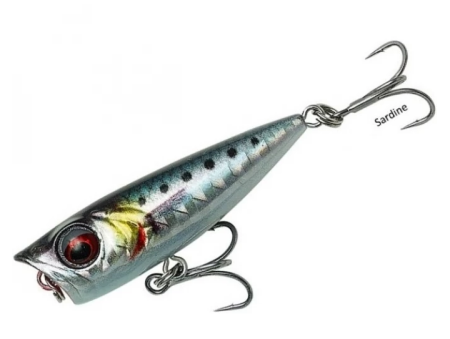 Воблер Savage Gear 3D Minnow Popper F43мм 4гр Sardine PHP