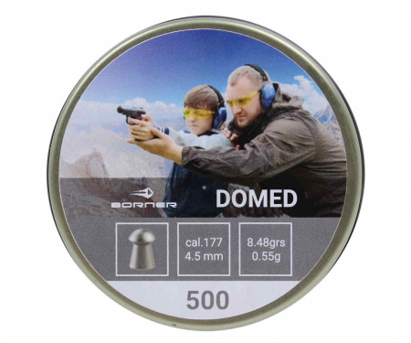 Пуля пневм. Borner "Domed", 4,5 мм., 0,55гр. (500 шт.)