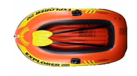 Лодка надувная с веслами INTEX 196/102/33 см (58356)