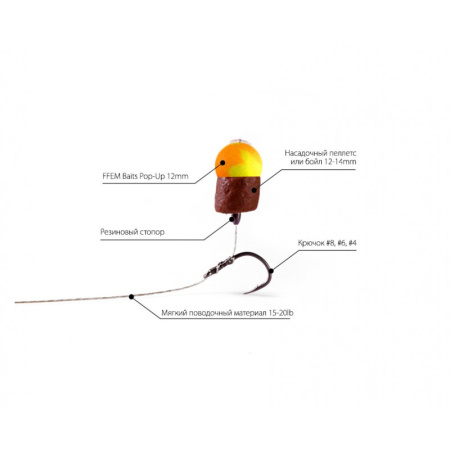 Бойлы FFEM Pop-Up Pineapple Honey 12mm