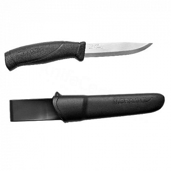 Нож Morakniv Companion Black, нержавеющая сталь, цвет черный