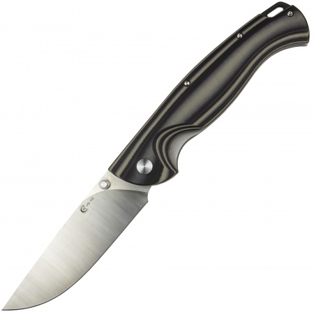 Нож Сибиряк, складной ст.VG10, рук.G10 (черно-серая)
