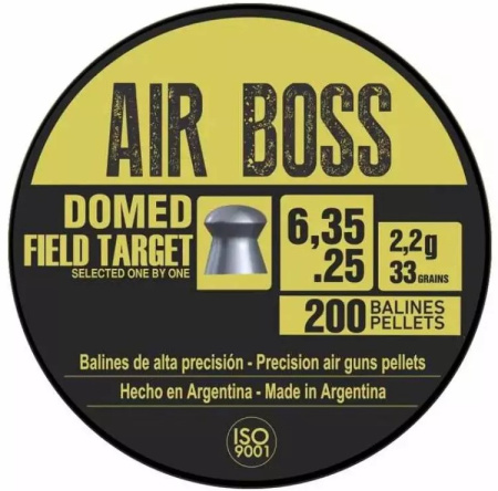 Пуля пневм. Apolo Air Boss "Domed Field Target", 6.35мм, 2.2гр.(200шт.)