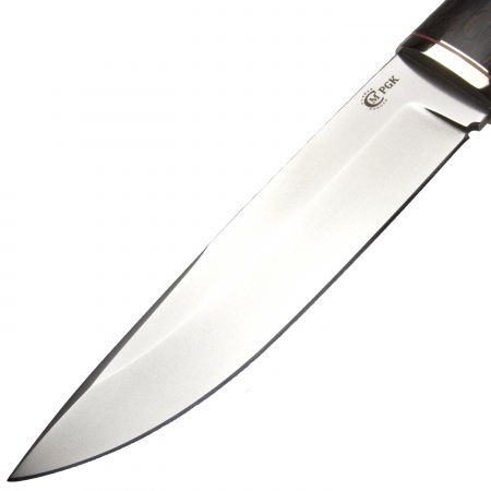 Нож Тигр, сталь PGK , мельхиор,стабилизированная карельская береза