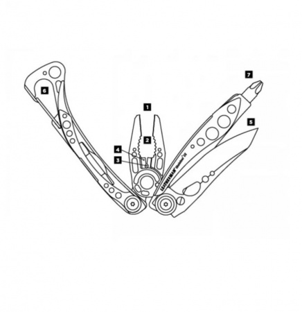 Мультитул LEATHERMAN SKELETOOL TOPO